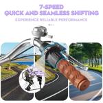 26-Inch Folding Beach Cruiser Bike for Women