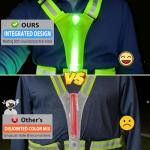 Simket Rechargeable LED Reflective Vest for Cycling