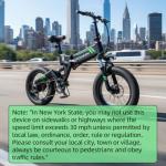 500W 20" Electric Fat Tire Folding Bike