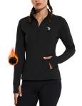 BALEAF Women's Thermal Half-Zip Running Jacket