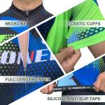 Sponeed Men's Breathable Full Zip Bike Jersey