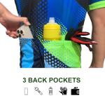 Sponeed Men's Breathable Full Zip Bike Jersey