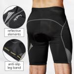 Santic Men’s 4D Padded Cycling Shorts - Grey XL