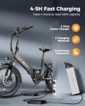 Jasion EB7 ST Foldable Electric Bike - 28MPH