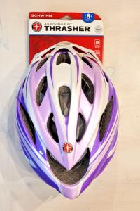 Schwinn Thrasher Kids' Bike Helmet, Purple/White