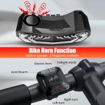 Smart Bike Tail Light with Turn Signals and Alarm