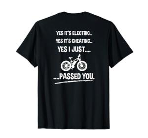 Funny Electric Bike T-Shirt for Cyclists