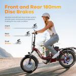 Folding 1000W Electric Bike with 80-Mile Range