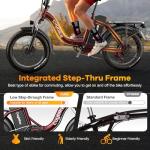 Folding 1000W Electric Bike with 80-Mile Range