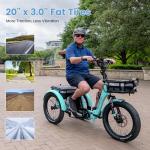 MOONCOOL Folding Electric Tricycle for Adults