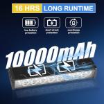 17 LED Bike Light, 25500 Lumen, 4 Modes