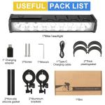 17 LED Bike Light, 25500 Lumen, 4 Modes