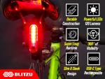 BLITZU Cyborg 120T USB Rechargeable Bike Tail Light