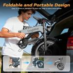 2000W Foldable Electric Bike with Fat Tires
