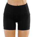 High-Waisted Women's Yoga Shorts with Pockets