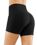 High-Waisted Women's Yoga Shorts with Pockets