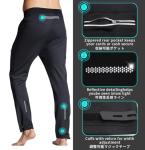 Men's Winter Cycling Fleece Pants - Breathable Black