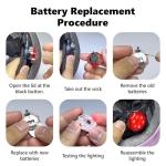 Bavilk Kids Adjustable Bike Helmet with LED Light