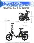 LGLRTD 14" Folding E-Bike - Fast, Compact, Fun