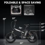 1000W Folding Electric Bike with Removable Battery