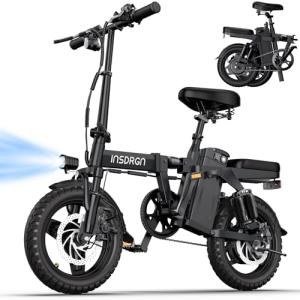 INSDRGN 500W Folding Electric Bike for Adults