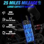 ZABLIZ 2-Seater Electric Bike, 45 Miles Range