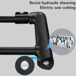 U-Lock with Security Cable and 3 Keys