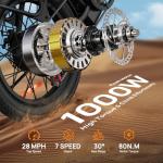 URLIFE 1000W Electric Bike for All-Terrain Riding