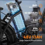 URLIFE 1000W Electric Bike for All-Terrain Riding