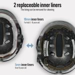 Kids' Bike and Skate Helmets, Matte Black