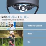 Kids' Bike and Skate Helmets, Matte Black