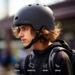 Kids' Bike and Skate Helmets, Matte Black