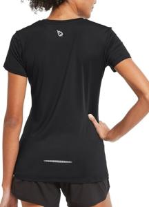 BALEAF Women's Quick-Dry Running T-Shirt, Black