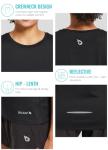 BALEAF Women's Quick-Dry Running T-Shirt, Black