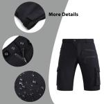 Hiauspor Men's Lightweight Quick-Dry Cargo Shorts