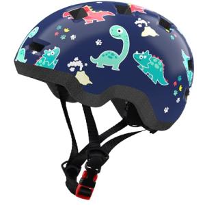 Dinosaur Toddler Bike Helmet with Adjustable Fit