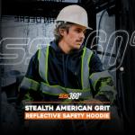 SafetyShirtz SS360 Stealth Hoody - Black/Yellow