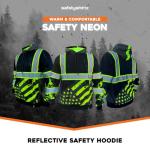 SafetyShirtz SS360 Stealth Hoody - Black/Yellow