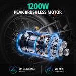 1000W 48V Adult Electric Mountain Bike 28MPH