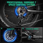 1000W 48V Adult Electric Mountain Bike 28MPH