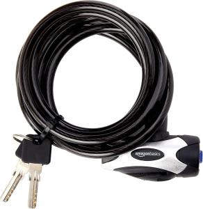 Adjustable Bike Lock Cable with Keypad, 72" Black