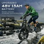 Varun 750W Adult Electric Mountain Bike 20" Fat Tire