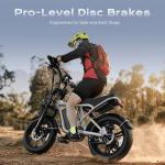 Varun 750W Adult Electric Mountain Bike 20" Fat Tire