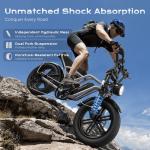 Varun 750W Adult Electric Mountain Bike 20" Fat Tire