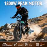 Misodo 1800W Electric Bike, 30MPH, All-Terrain