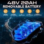 Misodo 1800W Electric Bike, 30MPH, All-Terrain