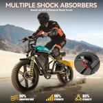 Misodo 1800W Electric Bike, 30MPH, All-Terrain