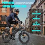 1000W Electric Mountain Bike with Fat Tires