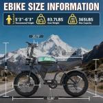 Misodo 1800W Electric Bike, 30MPH, All-Terrain