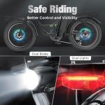 Flydone 48V 1000W Electric Bike with Cargo Rack